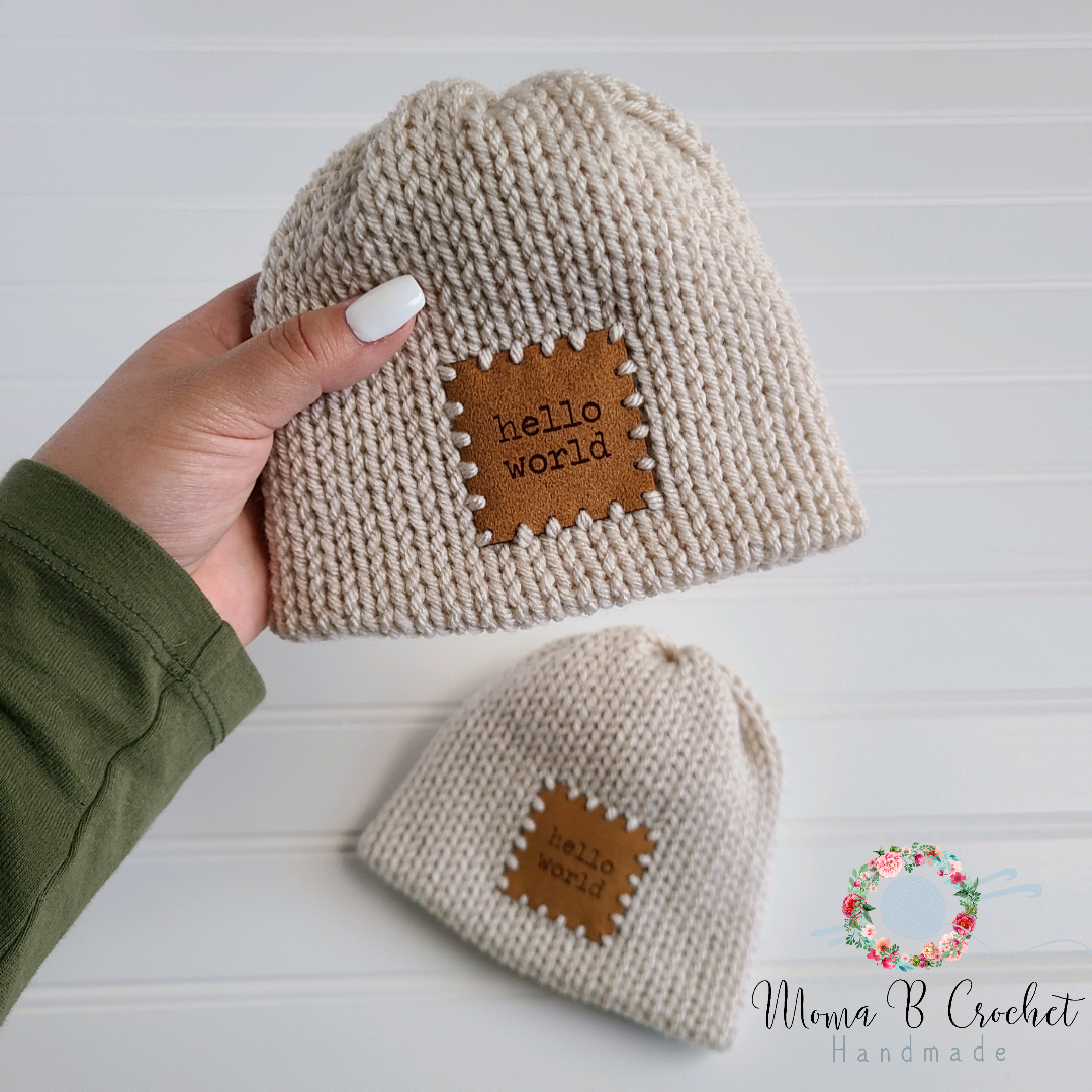 Hello World Baby Beanie