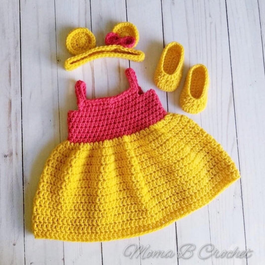 Winnie the Pooh Dress Baby Set